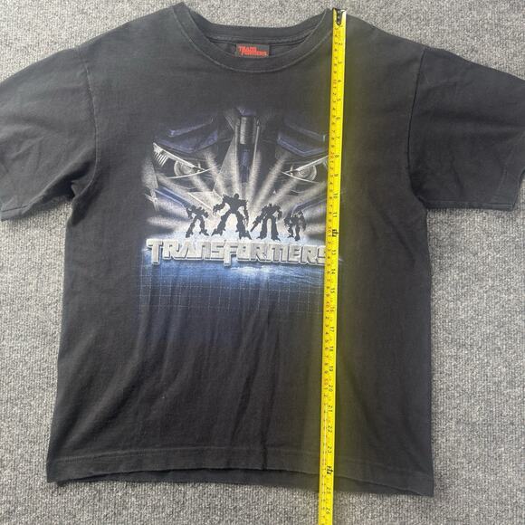 Y2K 2000s Kids Transformers Movie Promotional T Shirt Black Size Youth XL - Picture 8 of 10